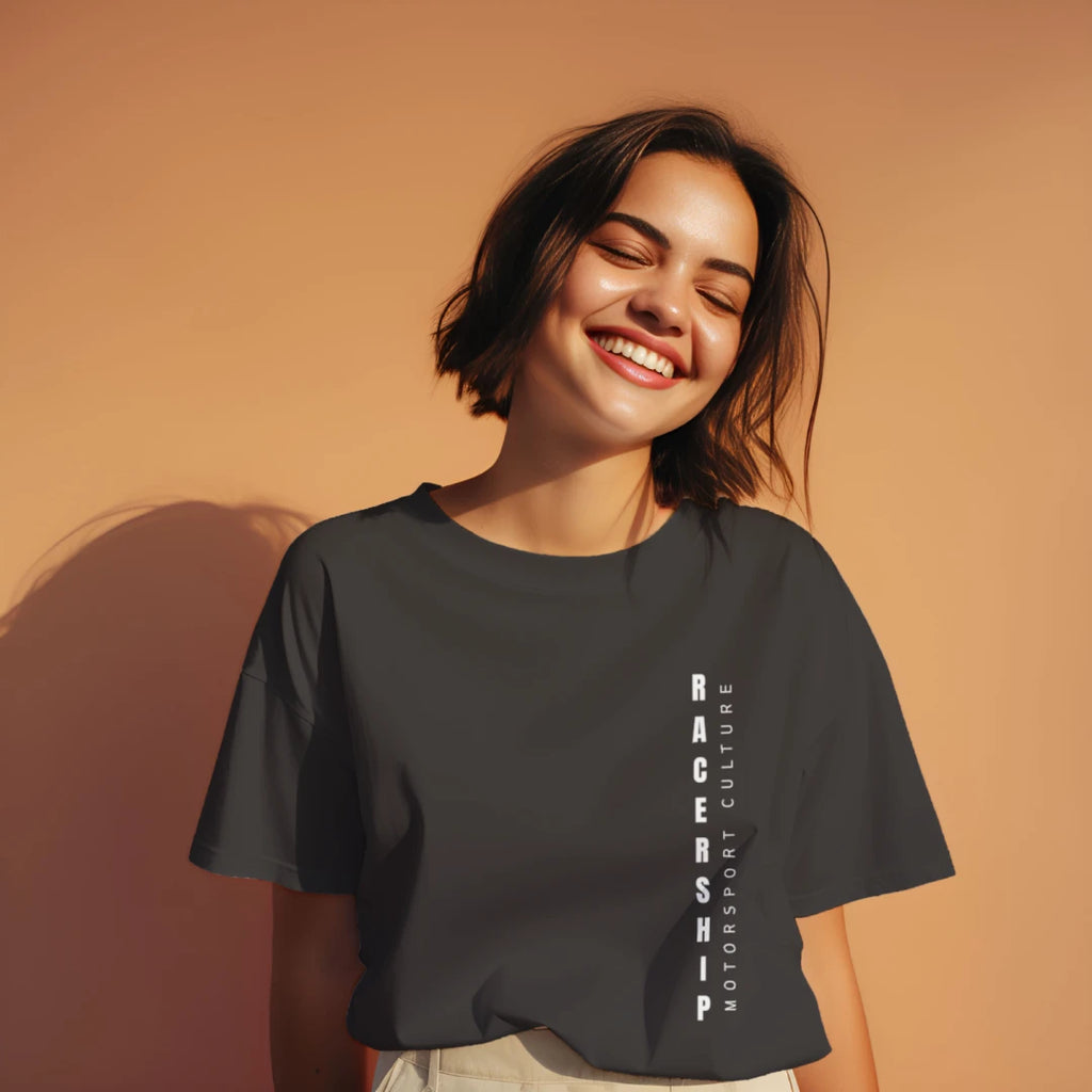 Womens Crop T-Shirt - Vertical Statement