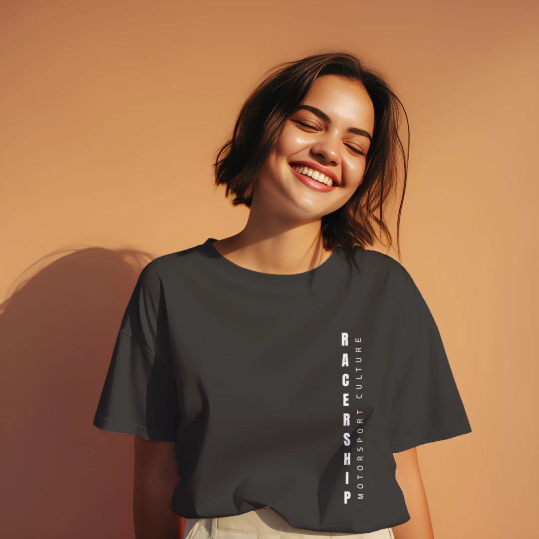 Womens Crop T-Shirt - Vertical Statement