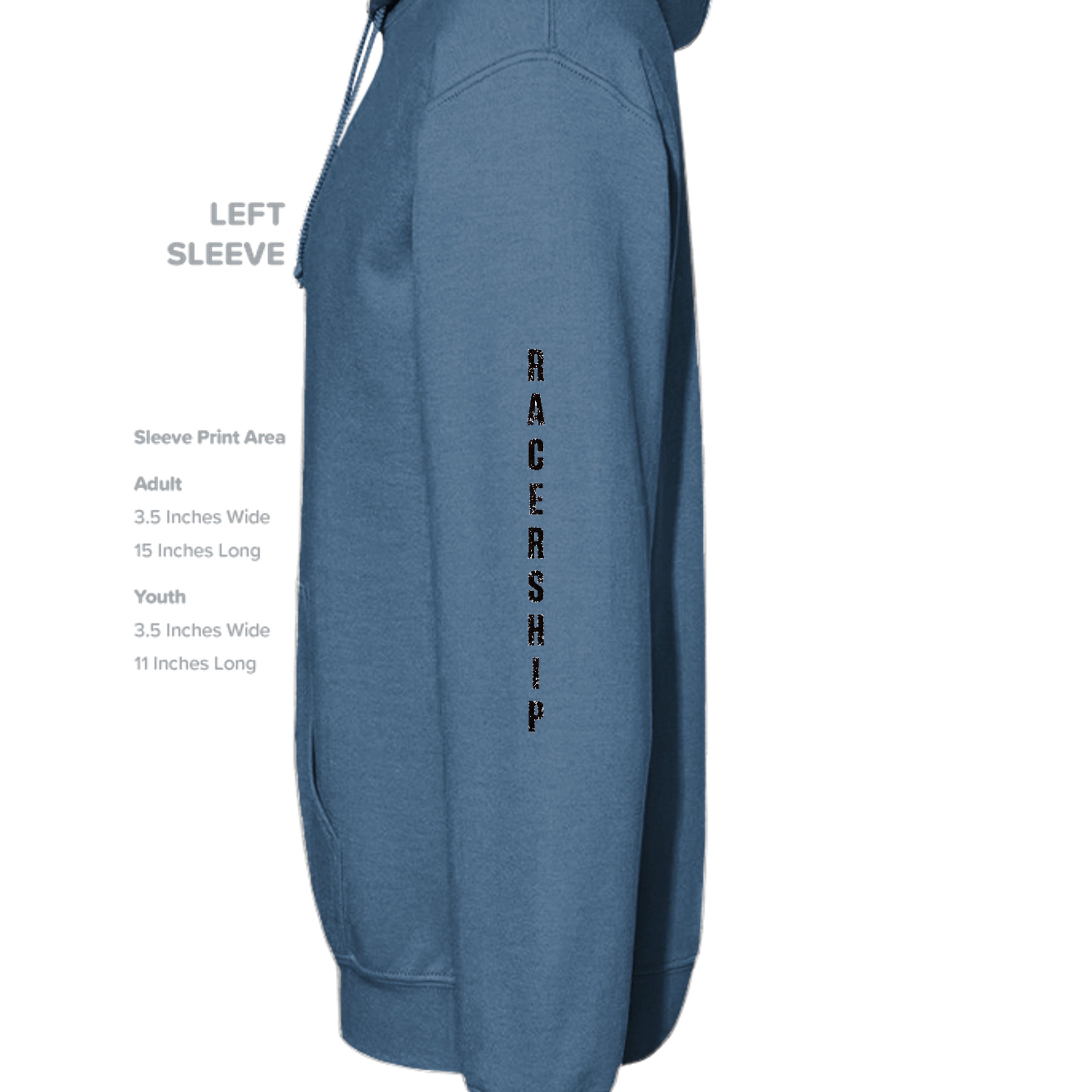 INDIGO BLUE - G185 - SLEEVE_LEFT