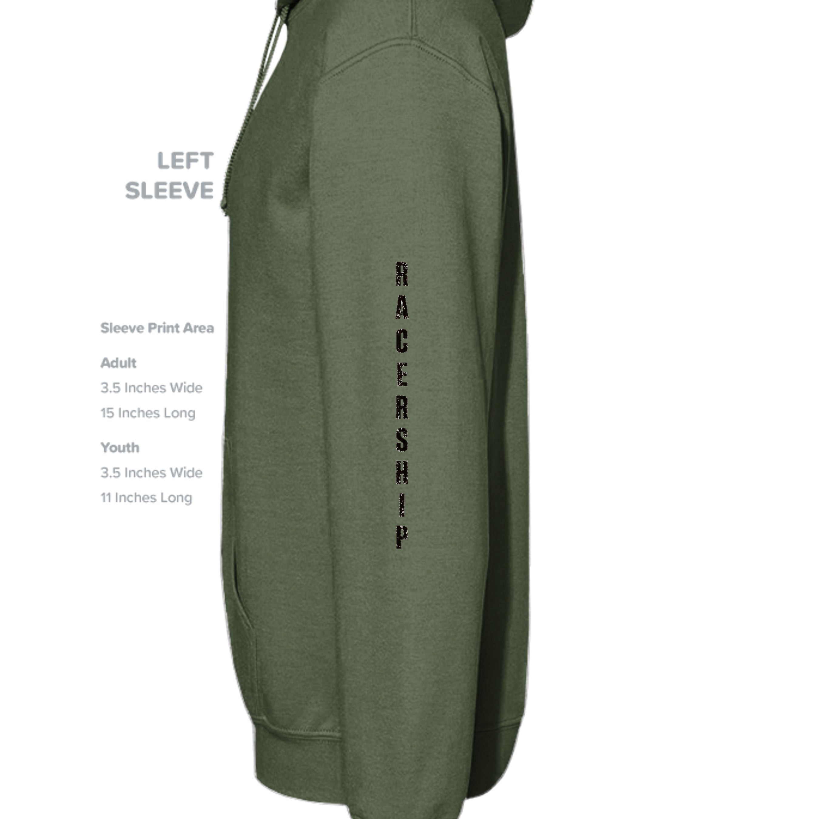 MILITARY GREEN - G185 - SLEEVE_LEFT