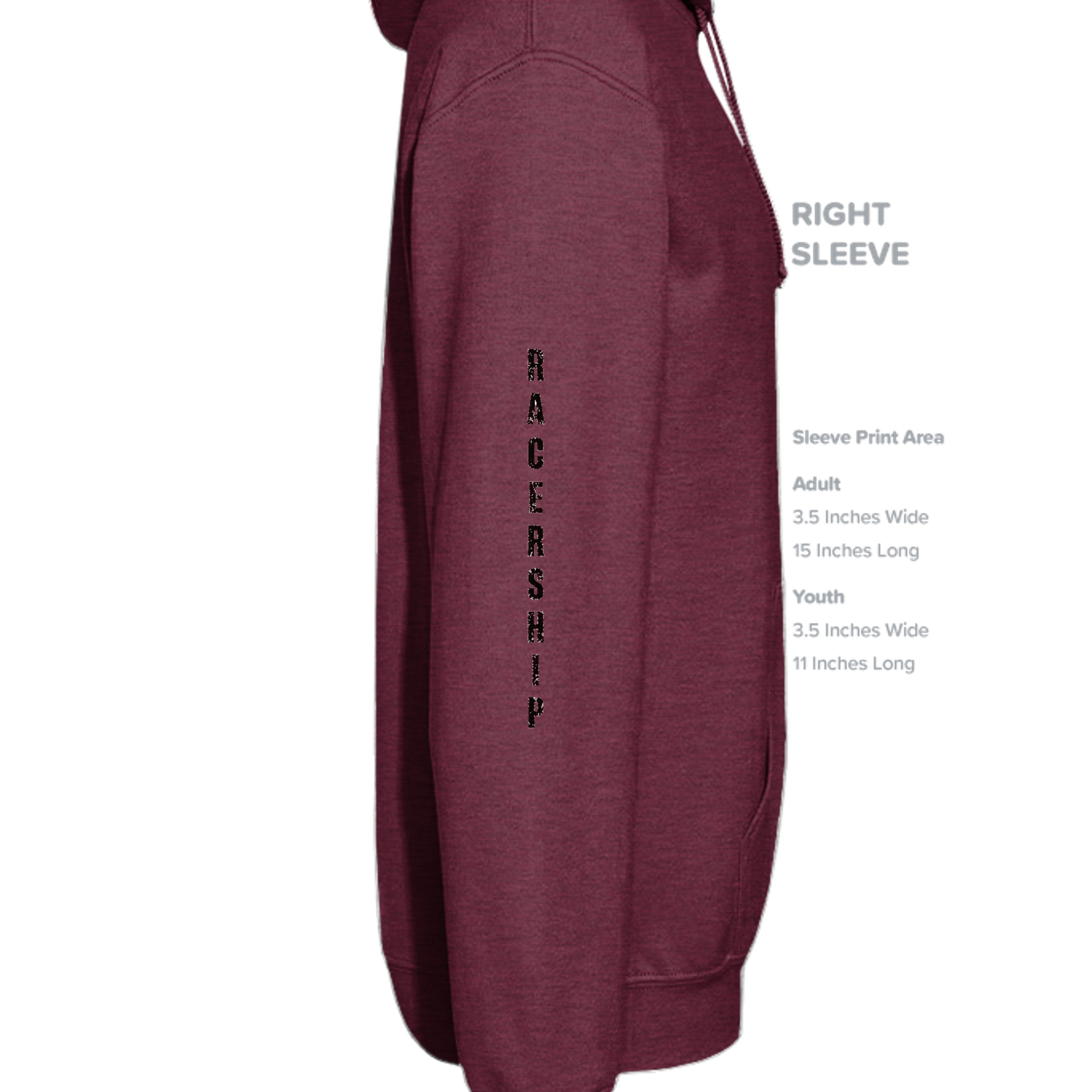 Heather Sport Dark Maroon - G185 - SLEEVE_RIGHT